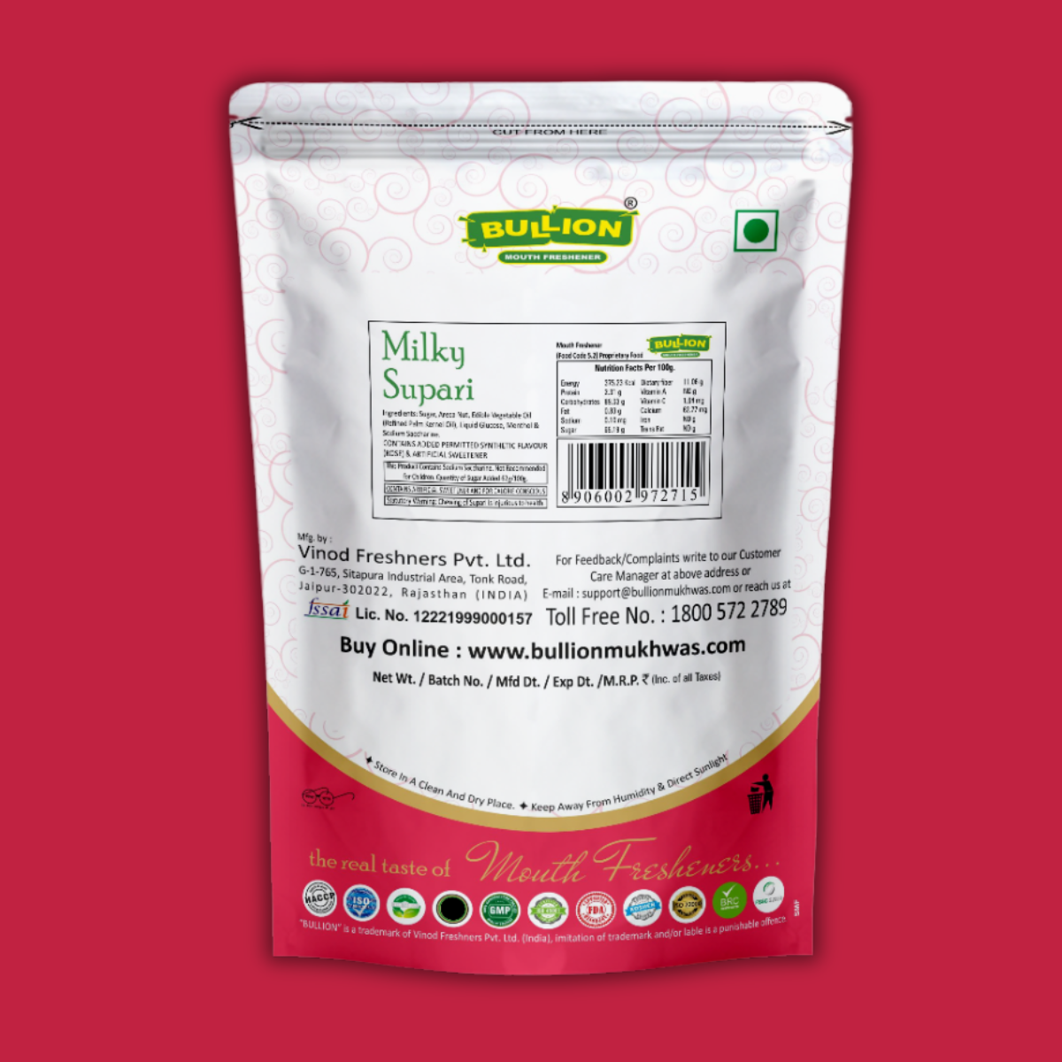 Bullion Milky Supari