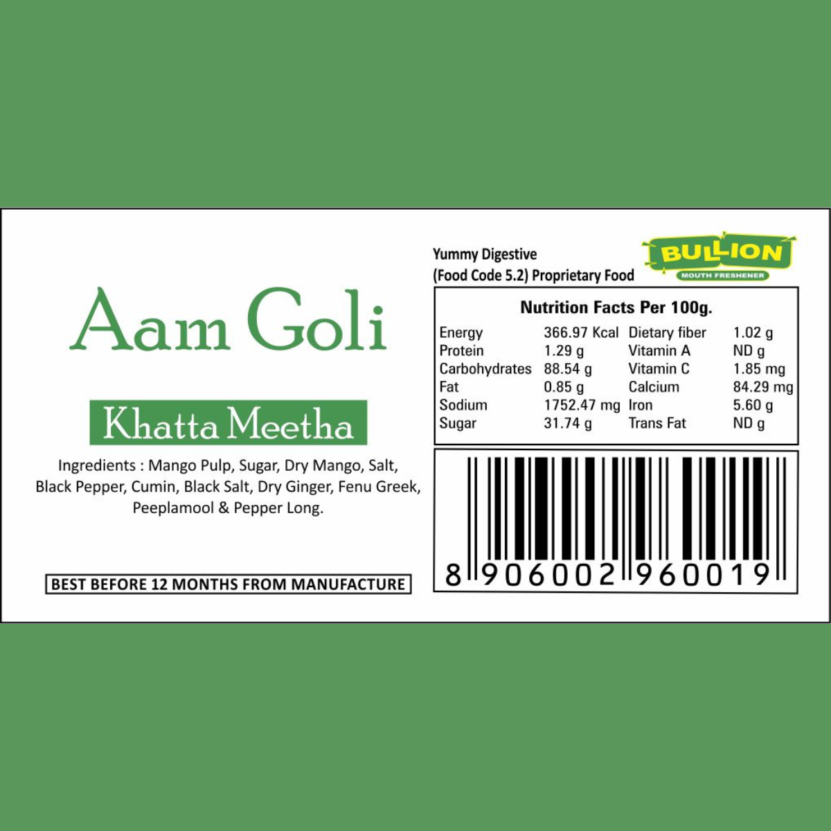 Bullion Aam Goli