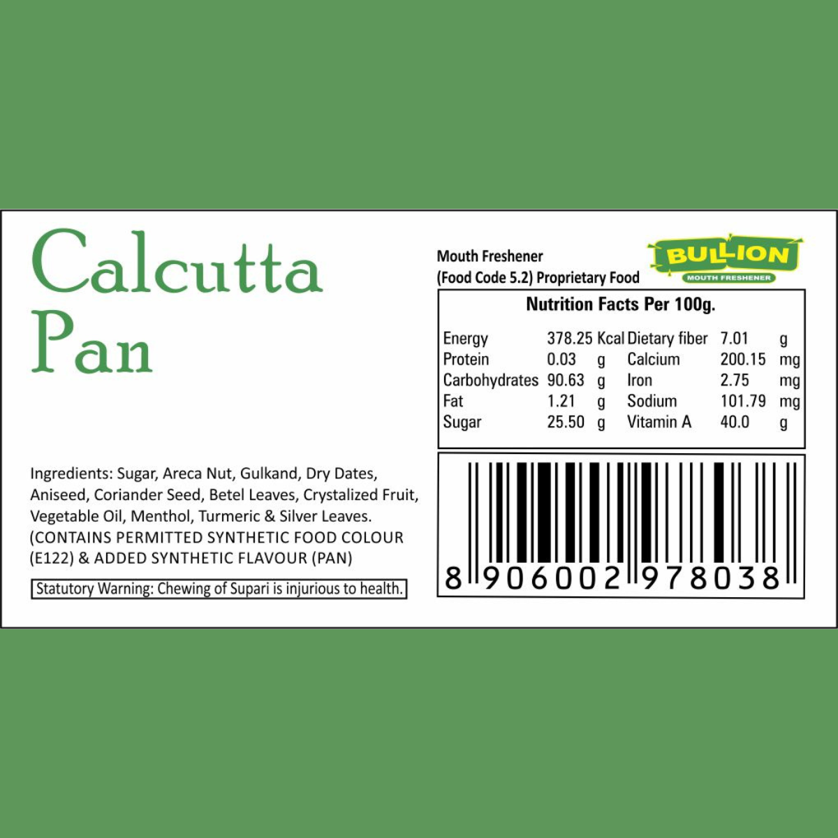 Bullion Calcutta Pan