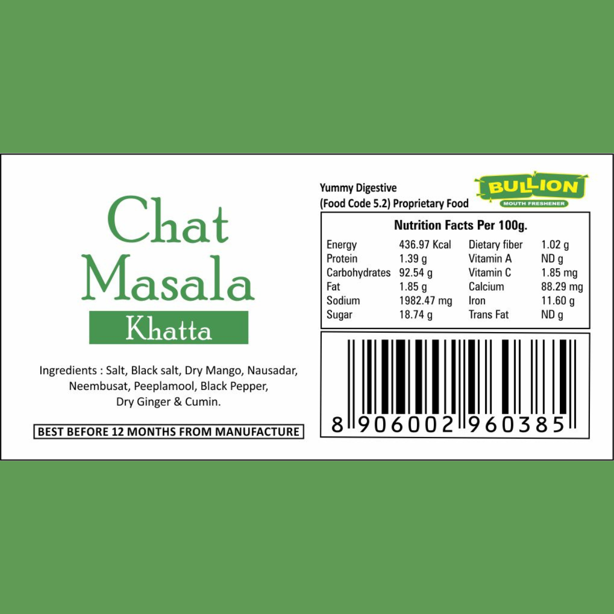 Bullion Chat Masala