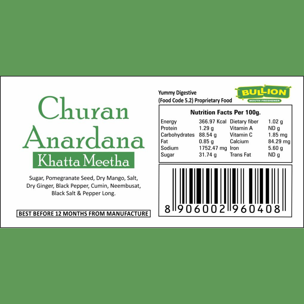 Bullion Churan Anardana