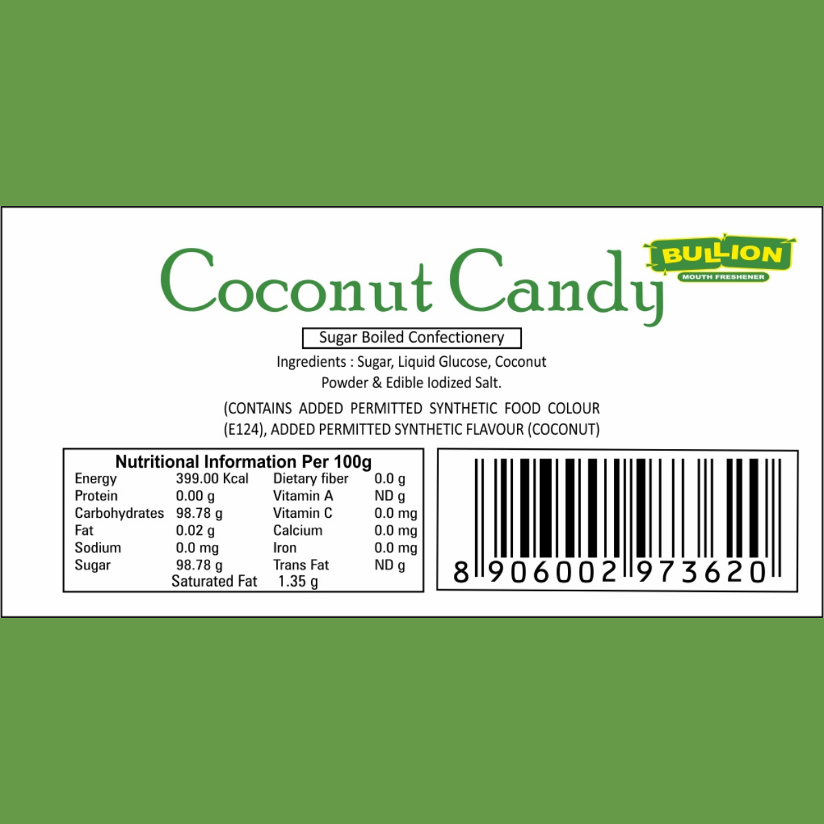 Bullion Coconut Candy