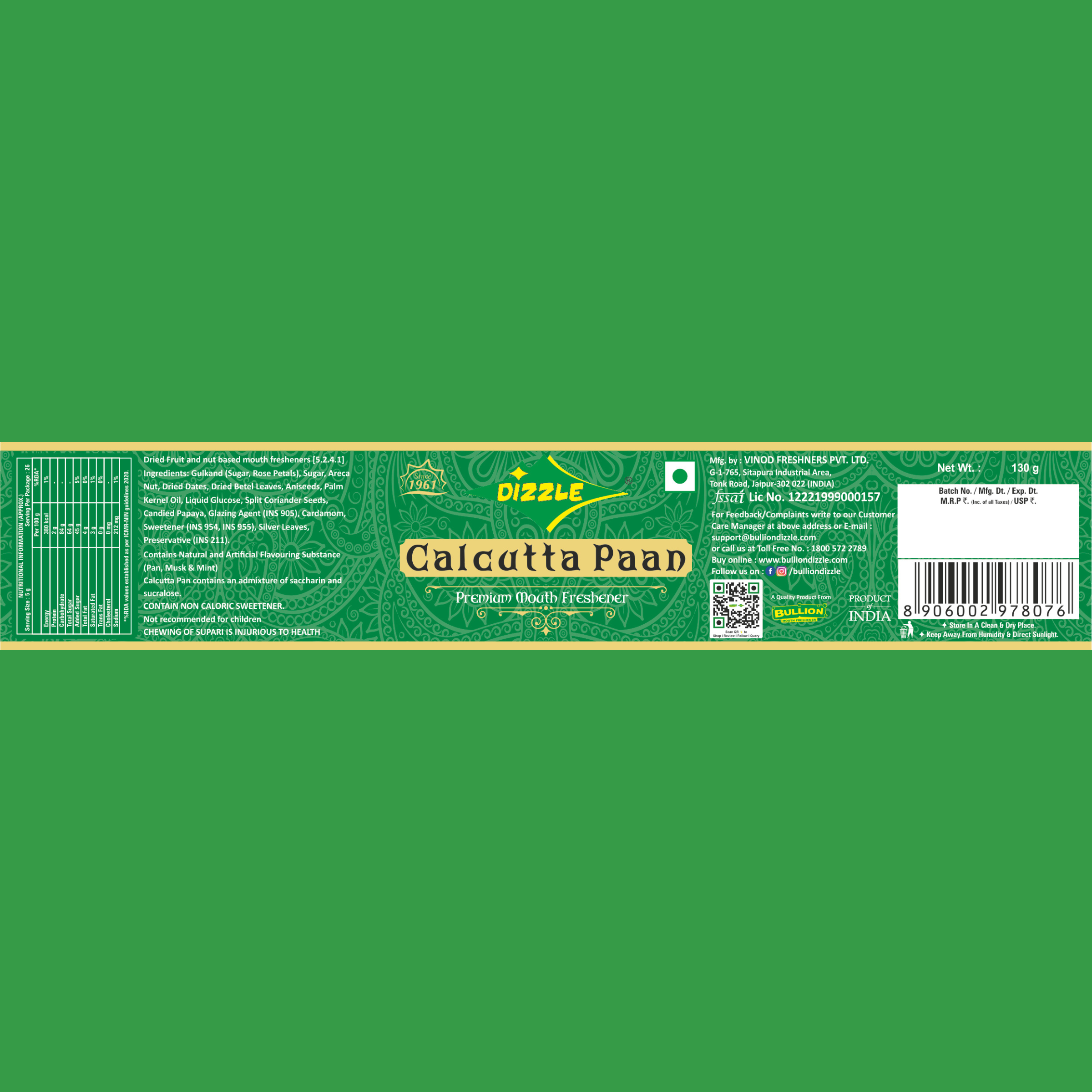 Dizzle Calcutta Pan