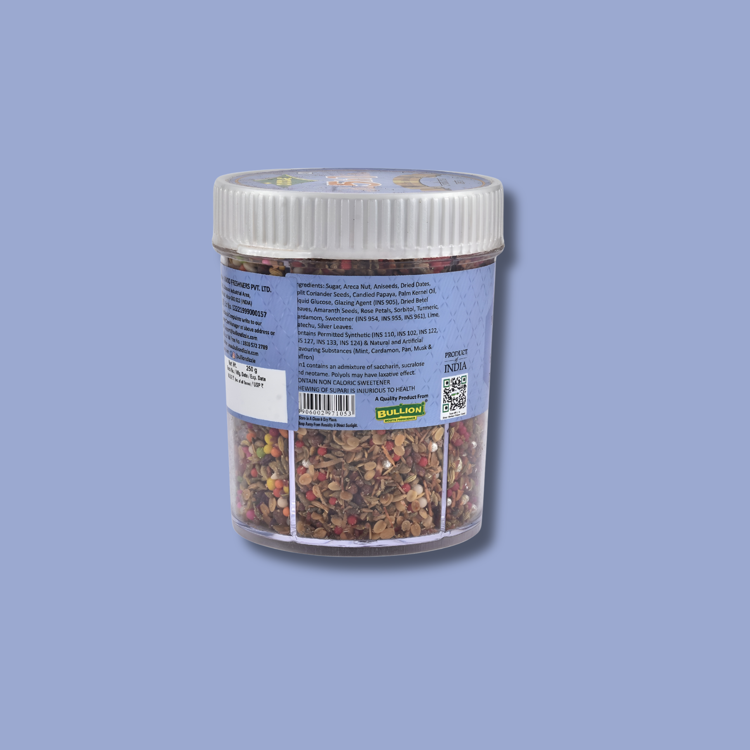 Mukhwas Tin 5 In 1 - (Individual Box Pack) (Kesar Mix, Navratan Mix, Mitha Pan, Satrangi Mix, Dilbahar Mix)