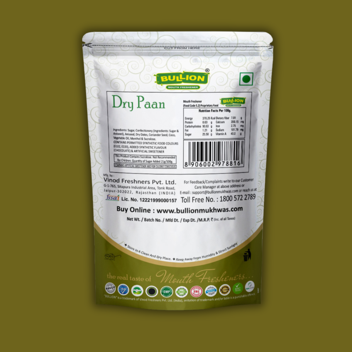 Bullion Dry Paan (Non Supari)