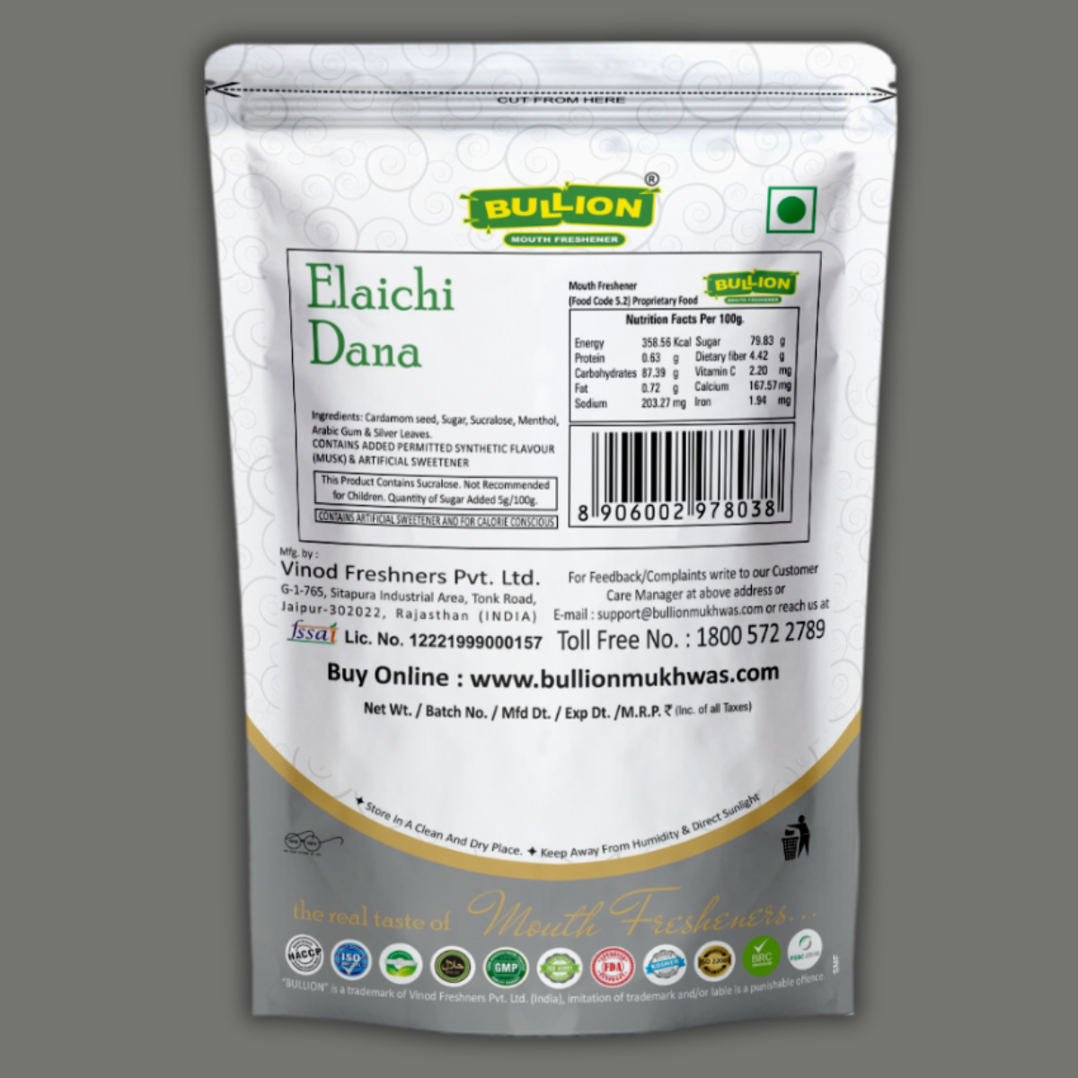 Bullion Elaichi Dana