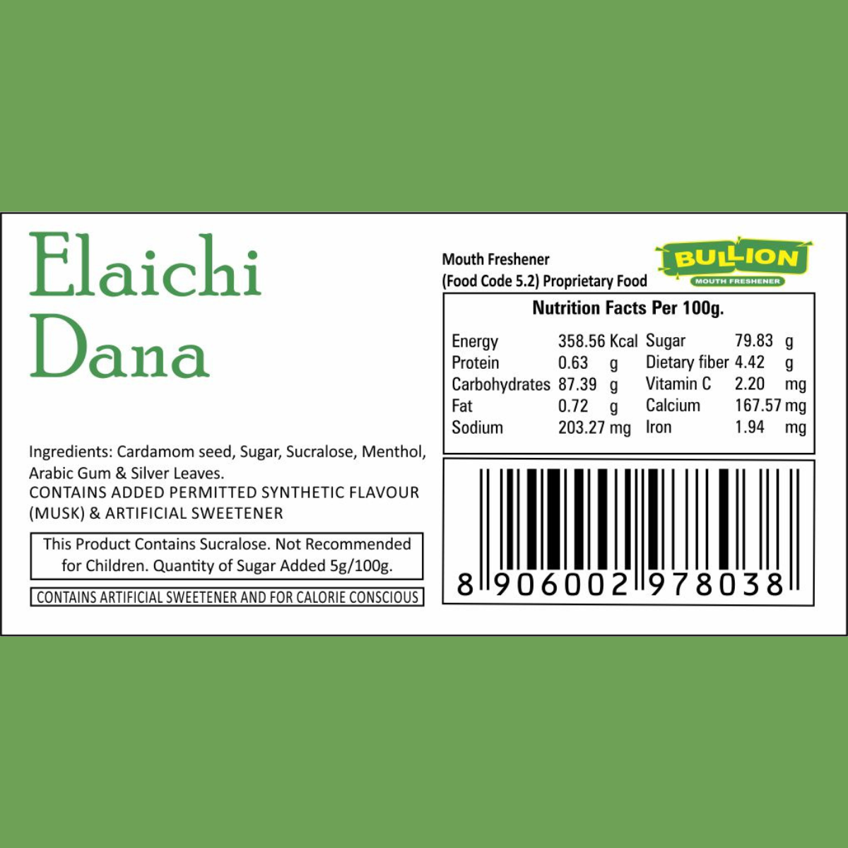 Bullion Elaichi Dana