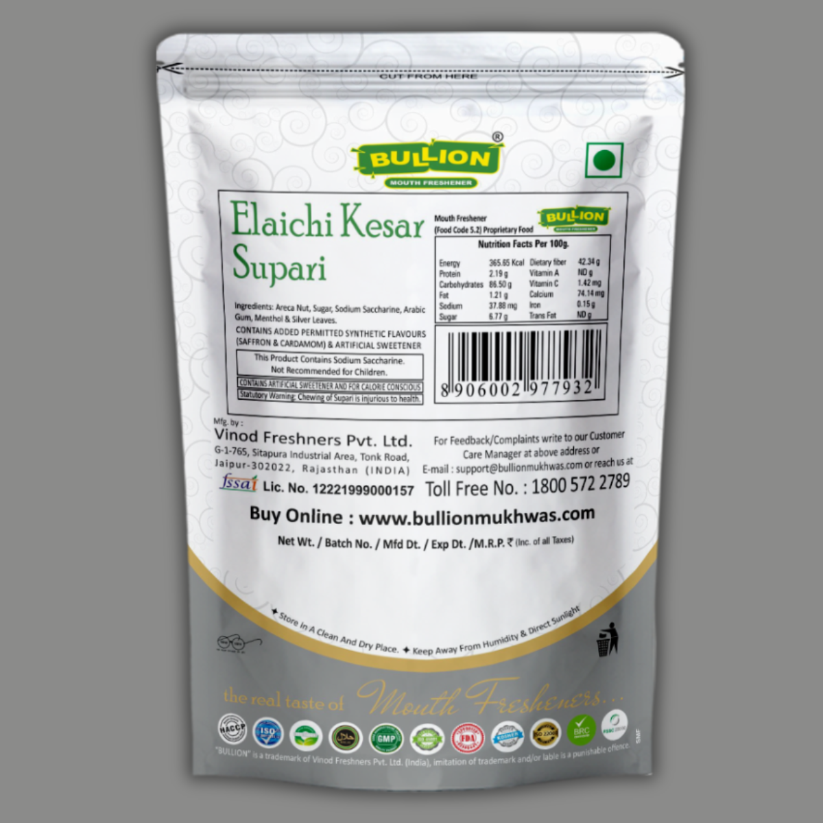 Bullion Elaichi Kesar Supari