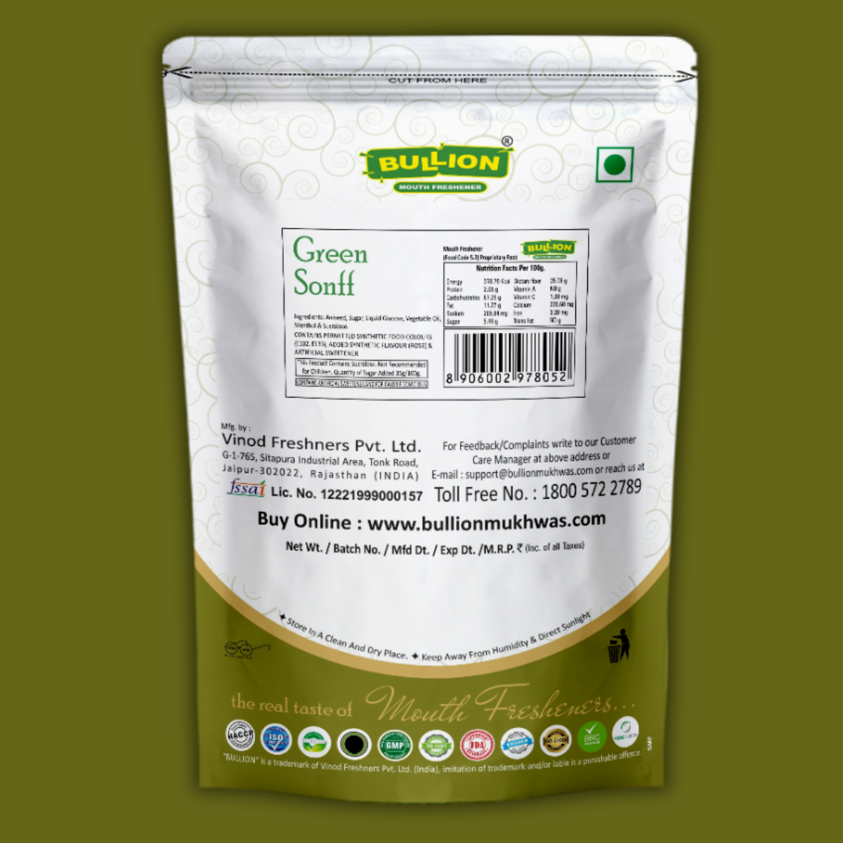 Bullion Green Sonff