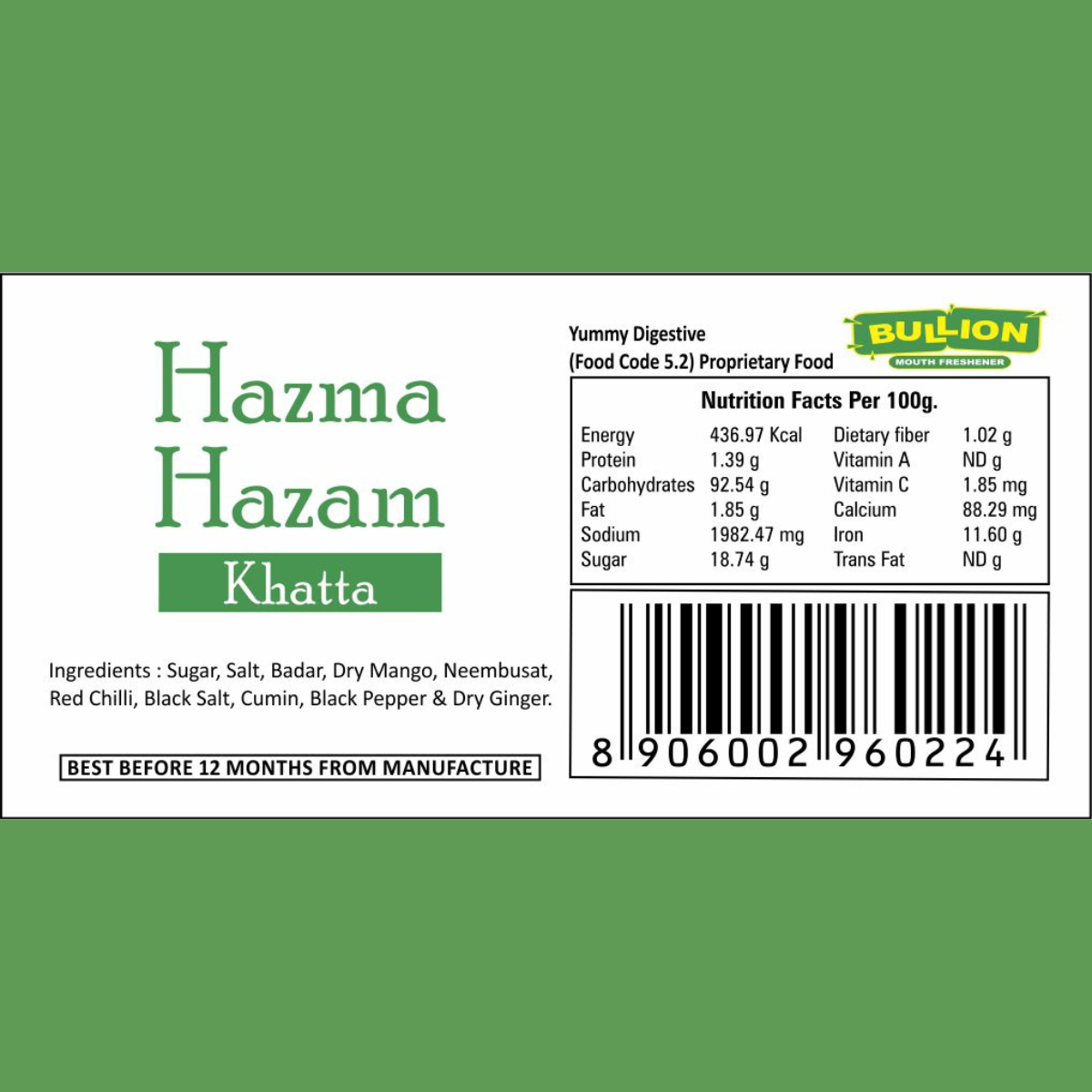 Bullion Hazma Hazam