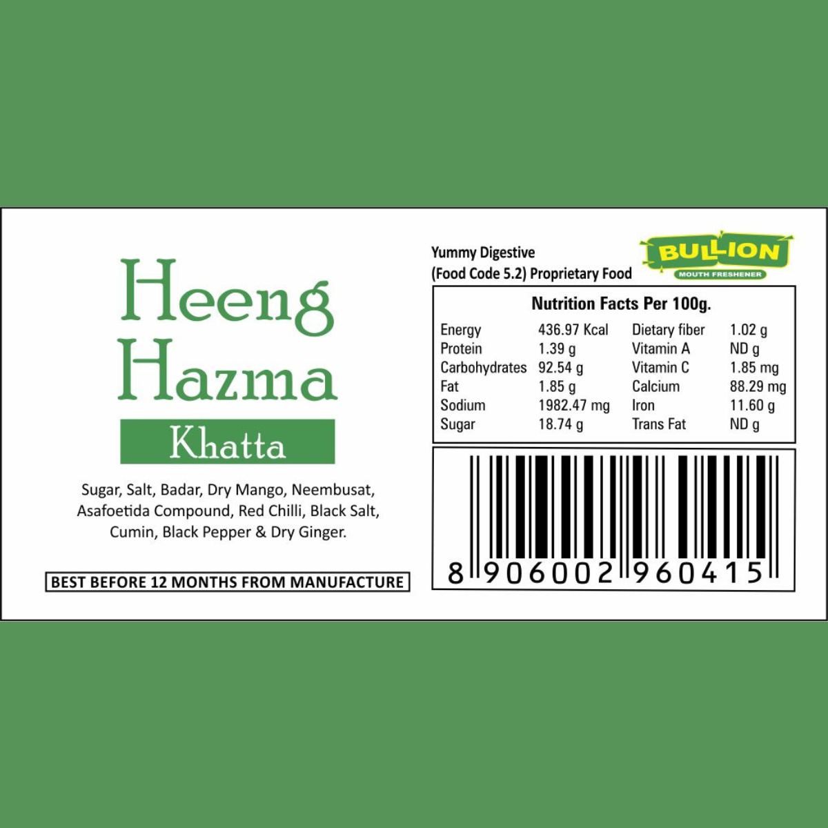 Bullion Heeng Hazma