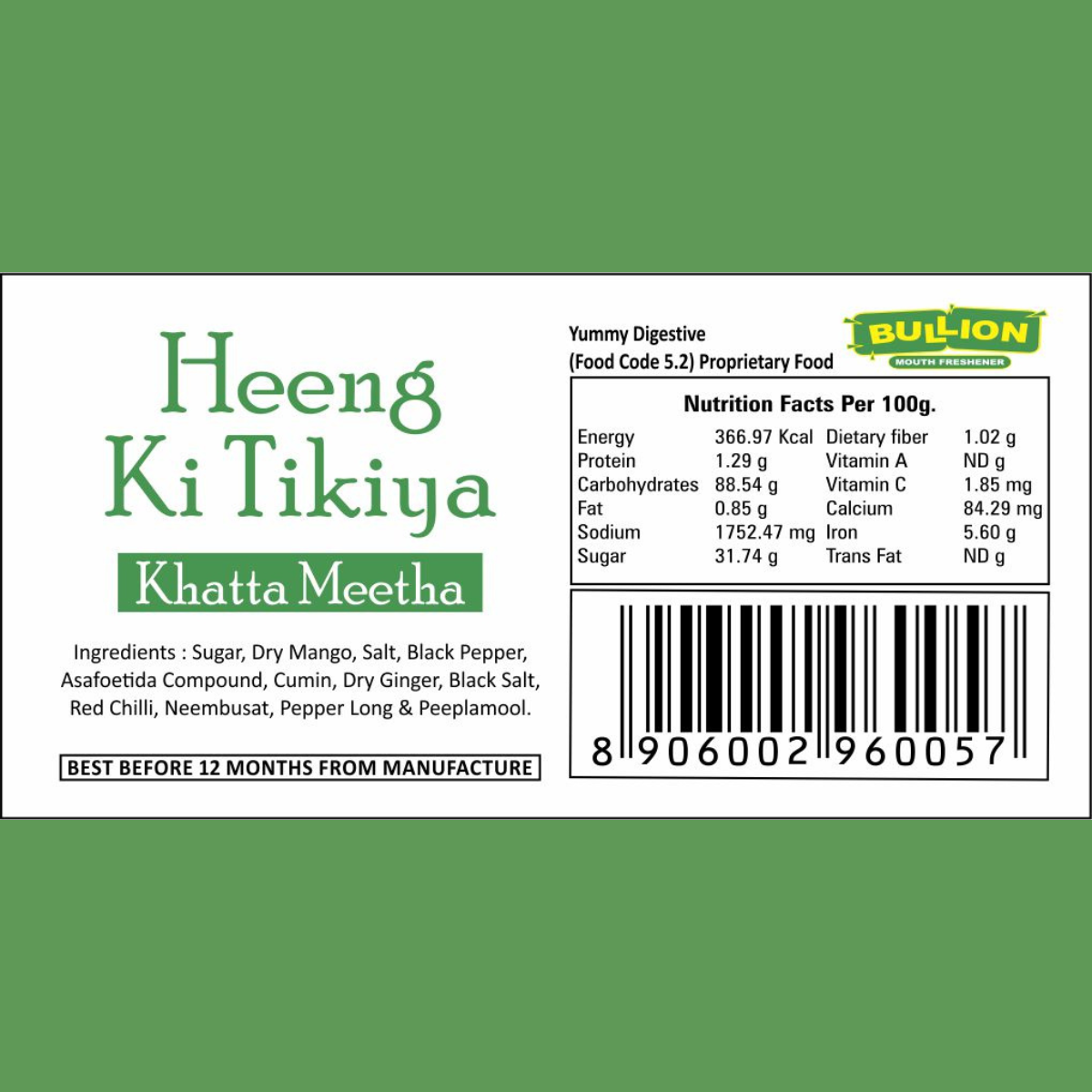 Bullion Heeng Ki Tikiya