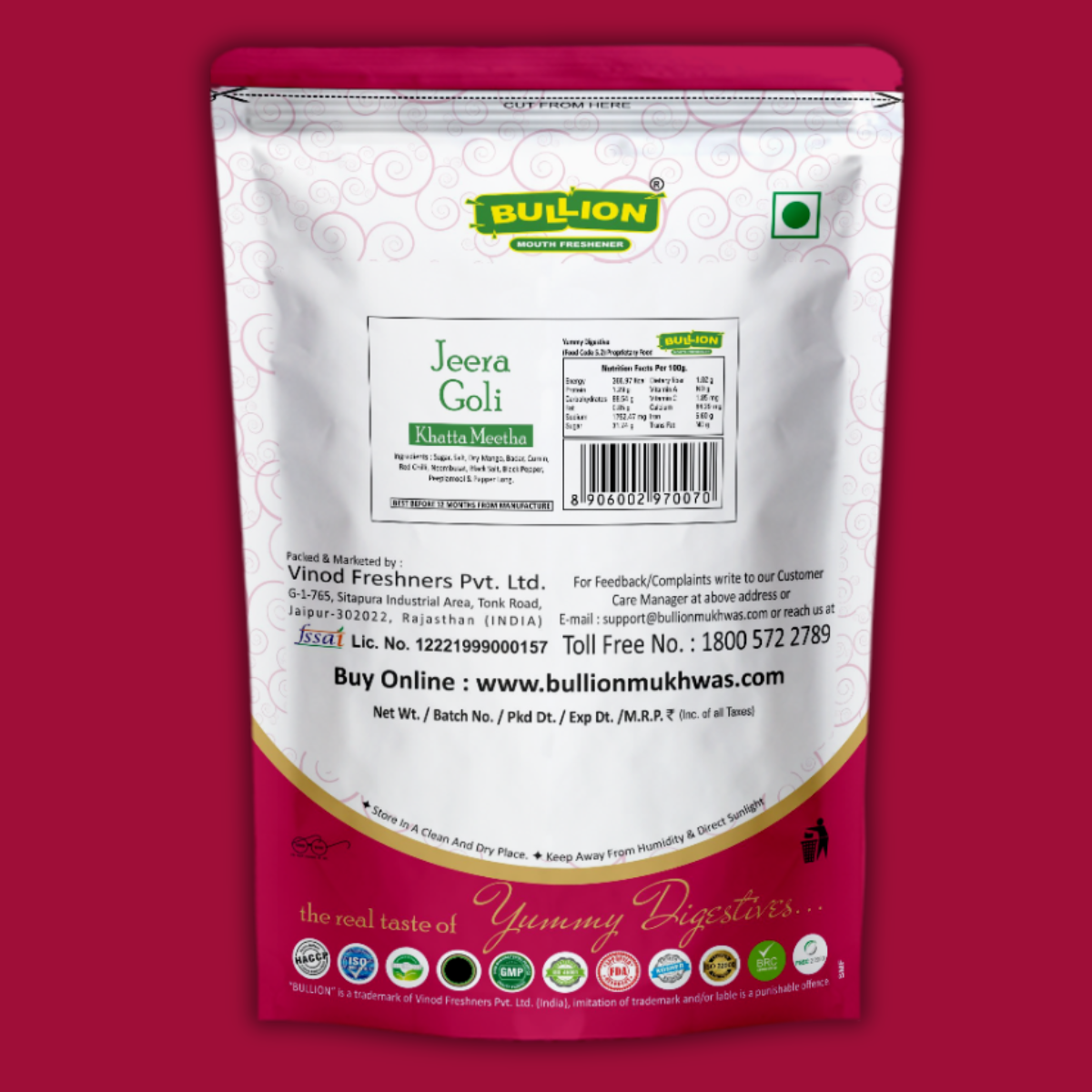 Bullion Jeera Goli