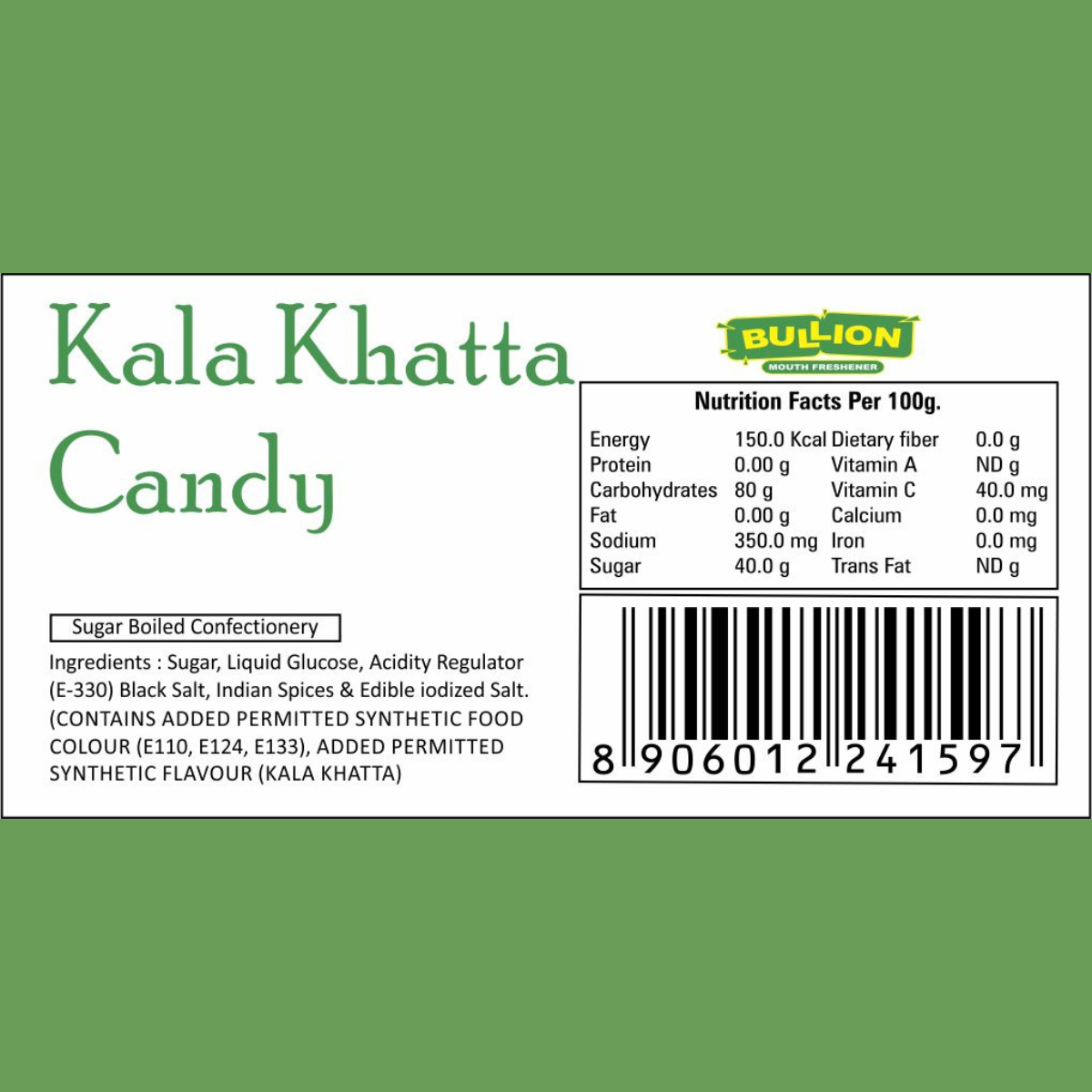 Bullion Kala Khatta Candy