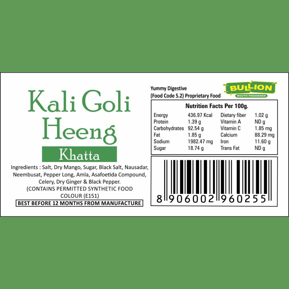 Bullion Kali Goli Heeng