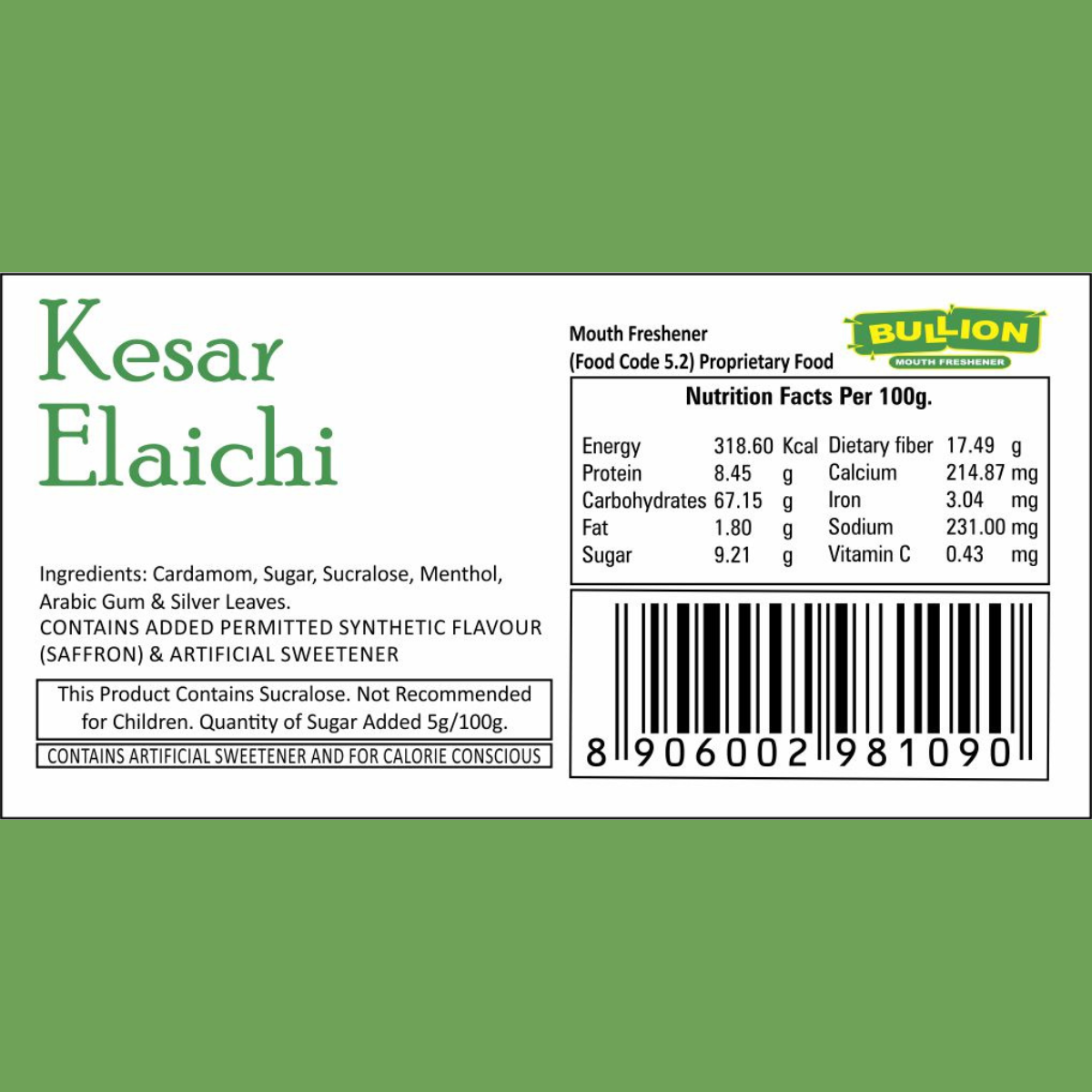 Bullion Kesar Elaichi