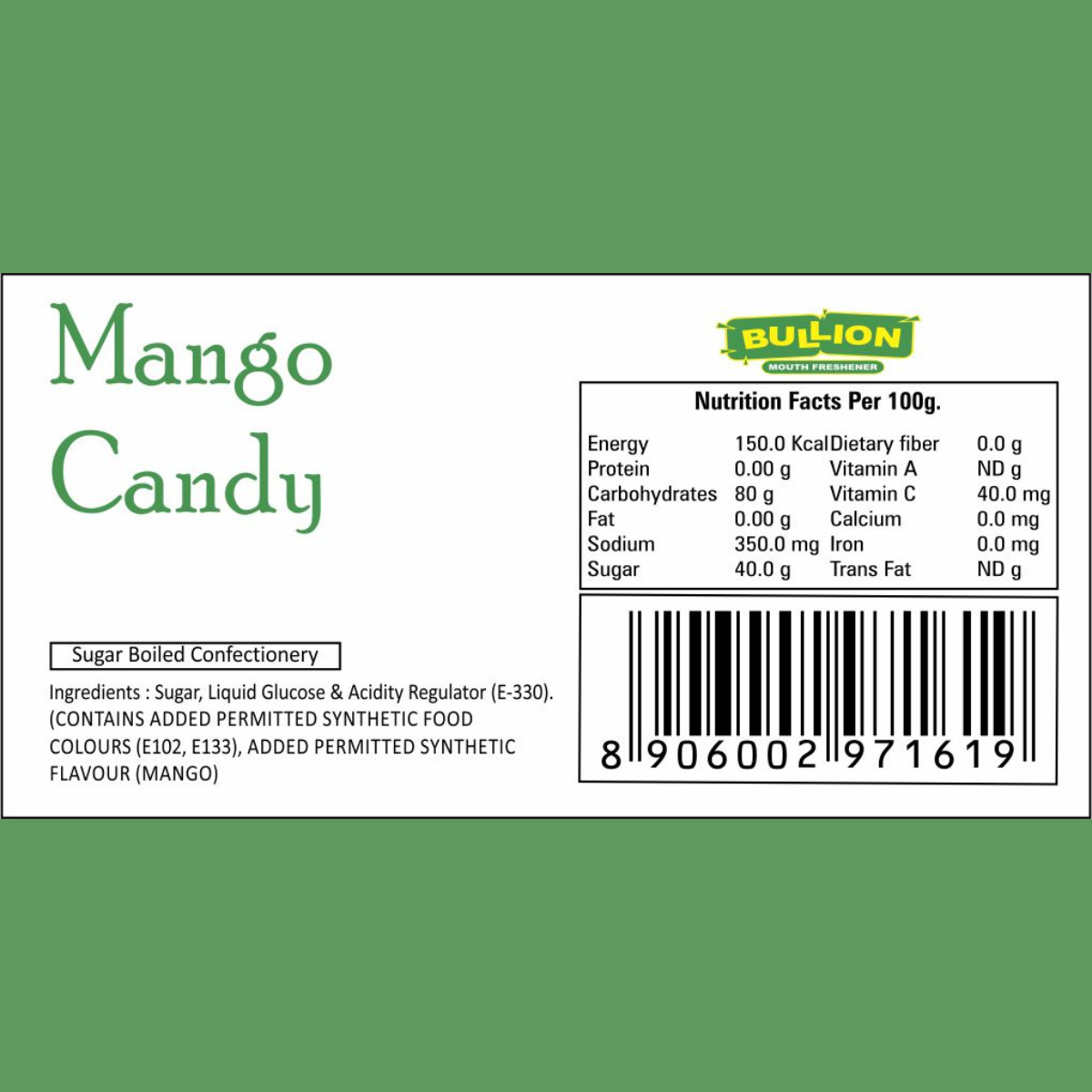Bullion Mango Candy