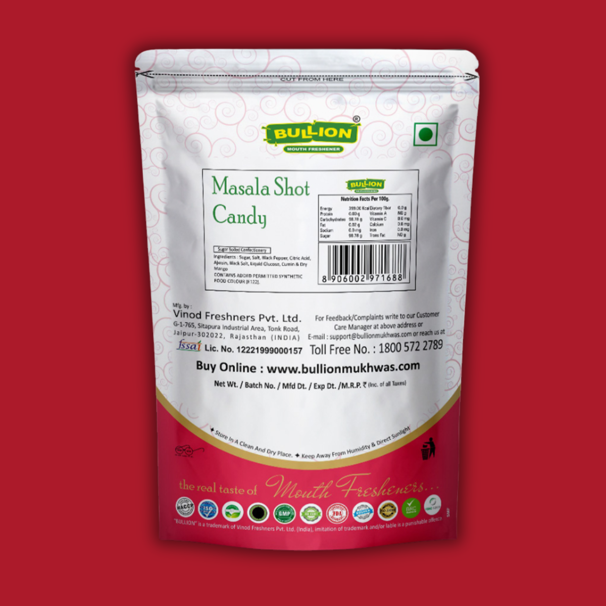 Bullion Masala Shot Candy