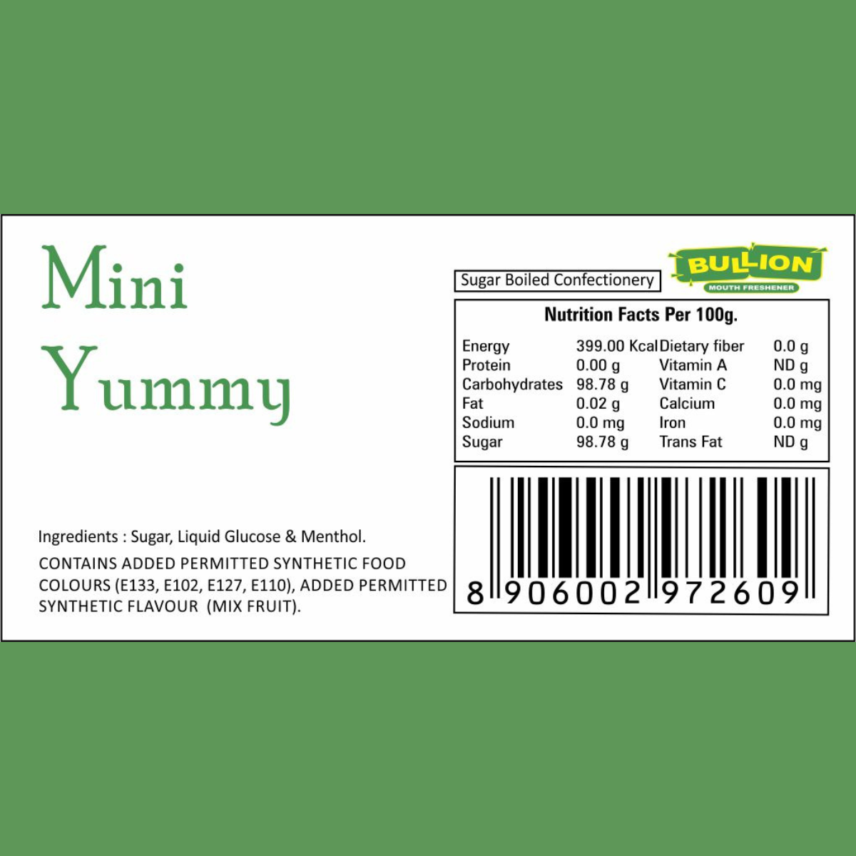 Bullion Mini Yummy Candy