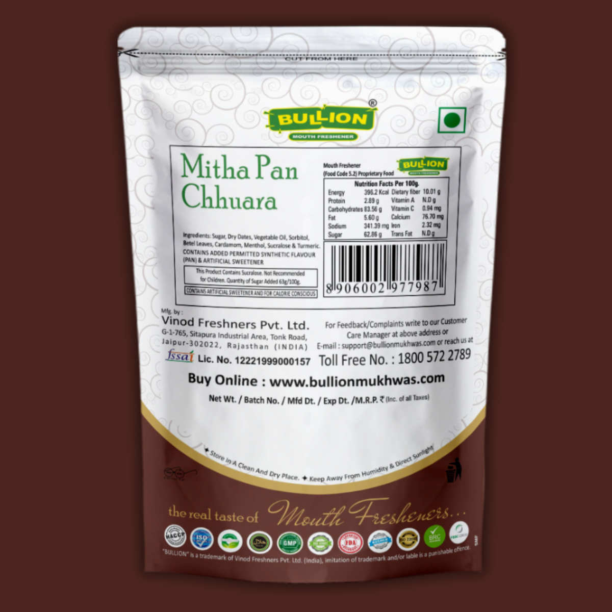 Bullion Mitha Pan Chhuara