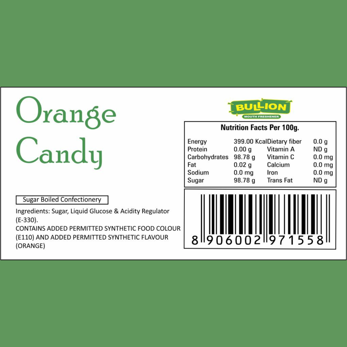 Bullion Orange Candy