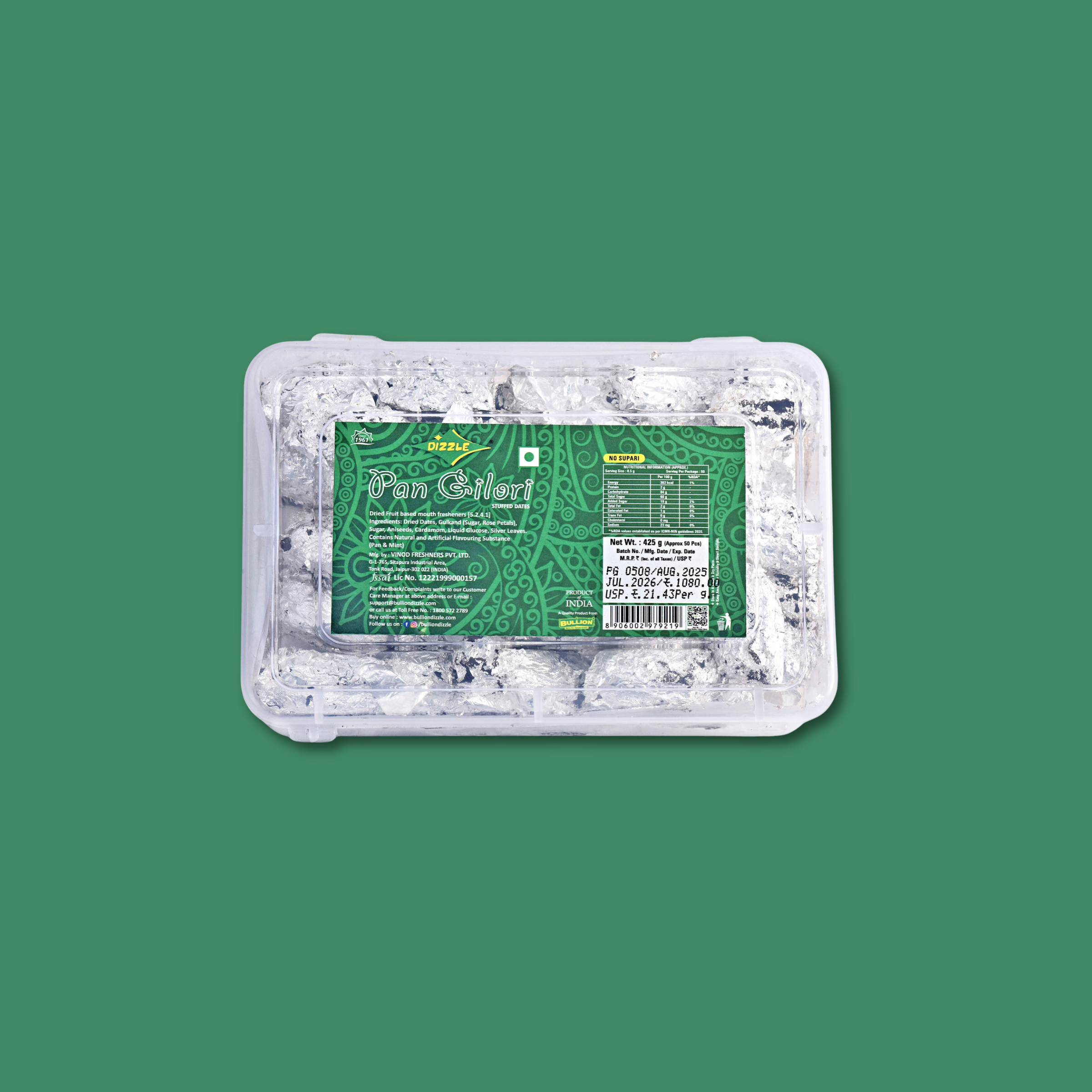 Dizzle Pan Gilori - 50 Pcs