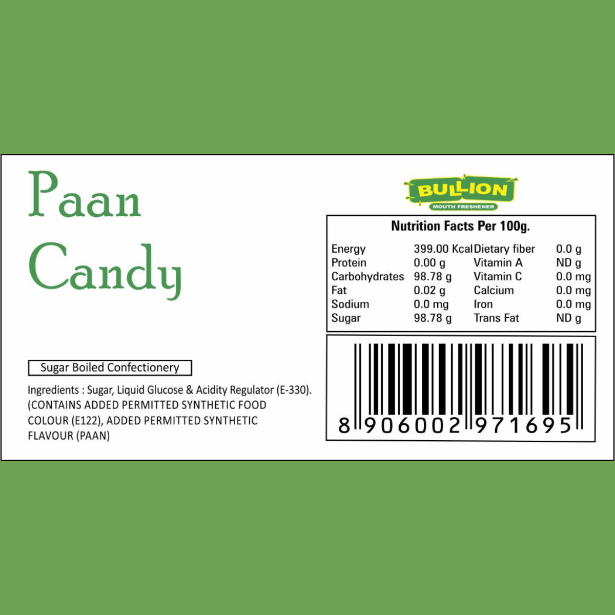 Bullion Paan Candy