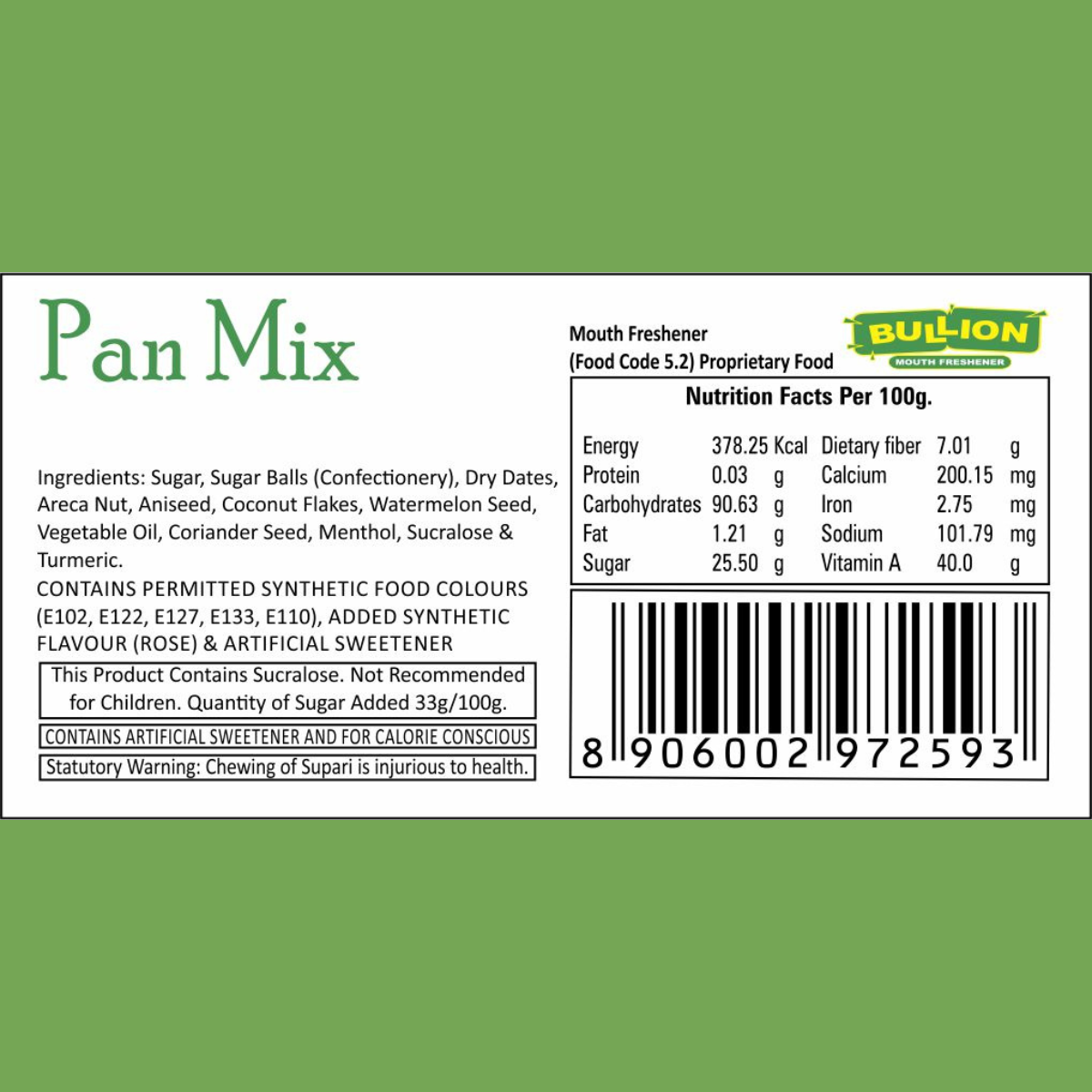 Bullion Pan Mix