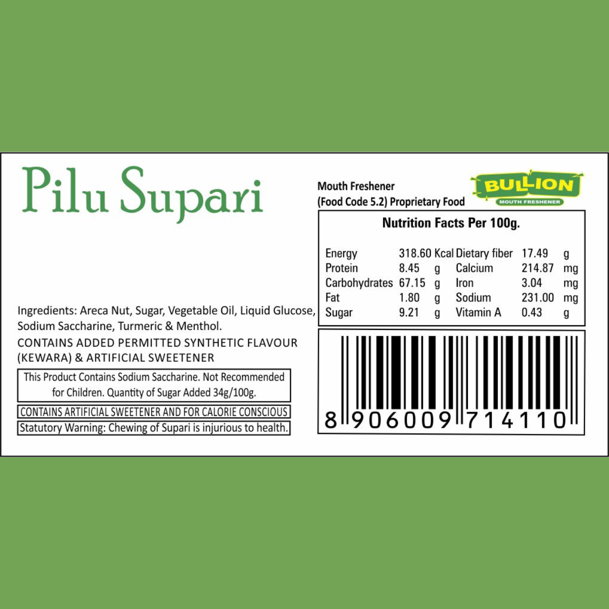 Bullion Pilu Supari