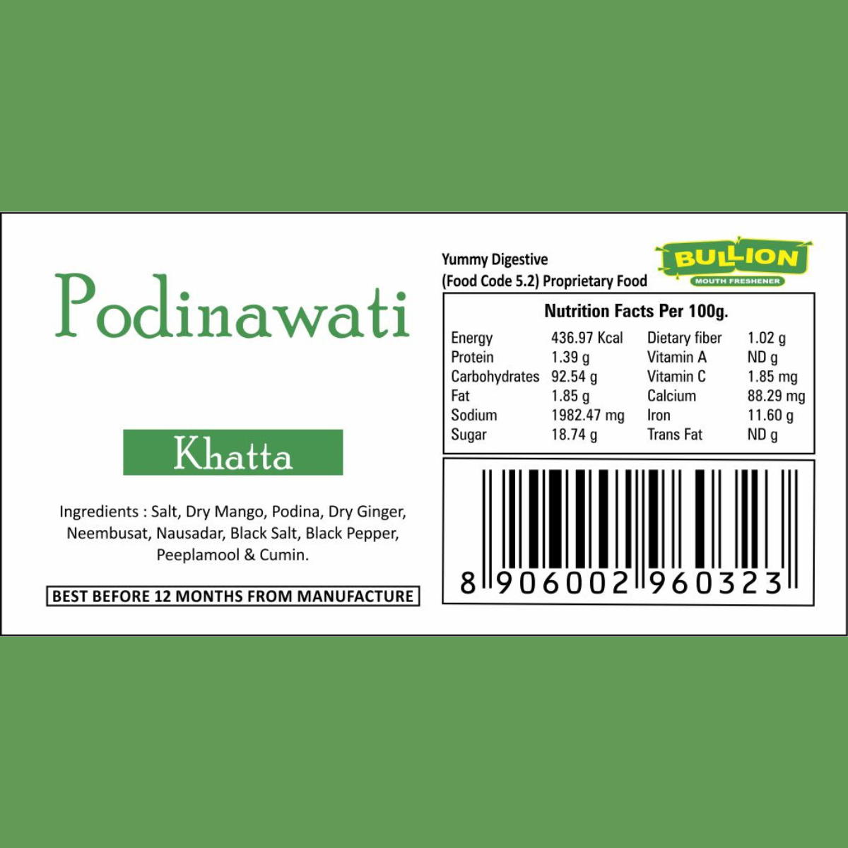 Bullion Podina Wati