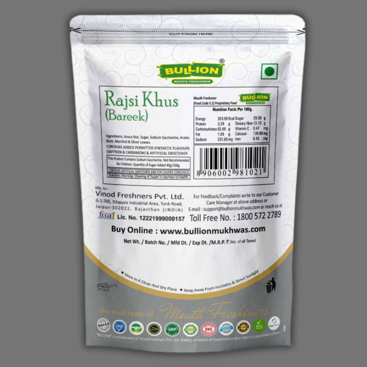 Bullion Rajsi Khus Bareek