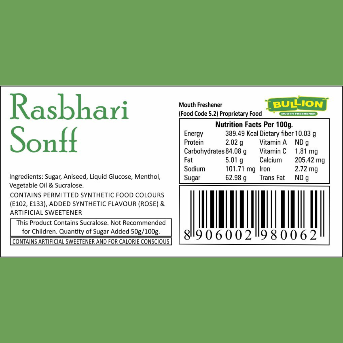 Bullion Rasbhari Sonff