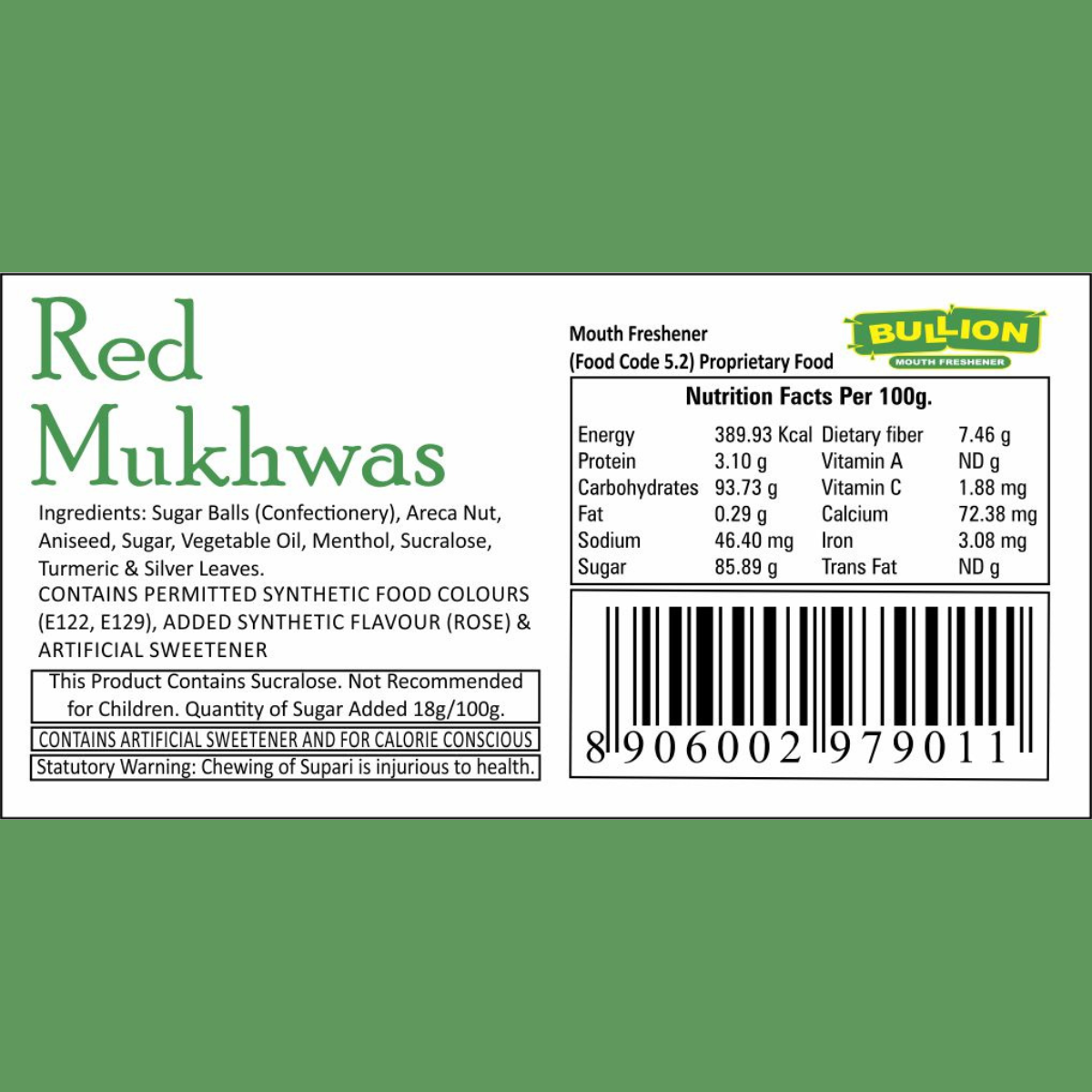 Bullion Red Mukhwas
