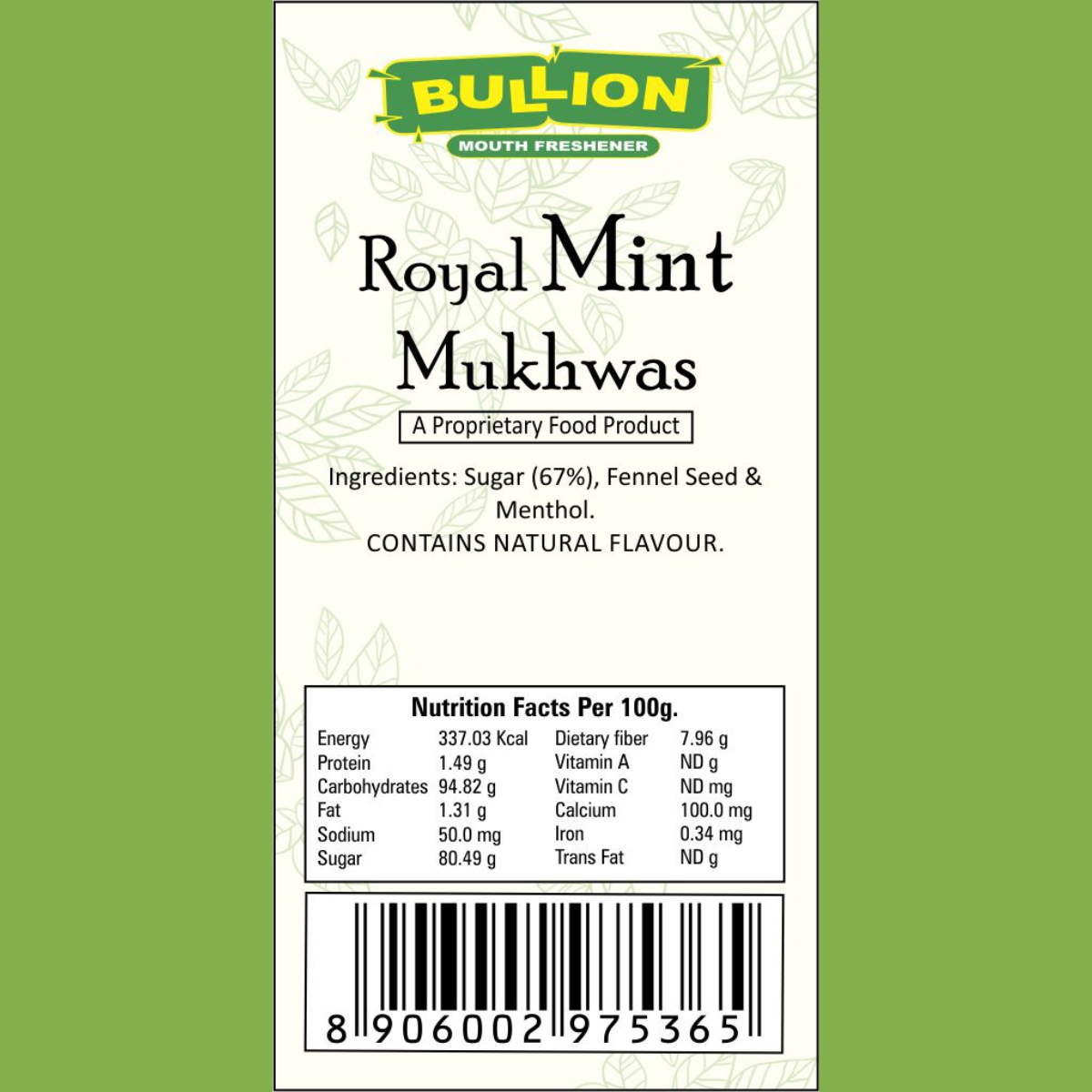 Bullion Royal Mint Mukhwas