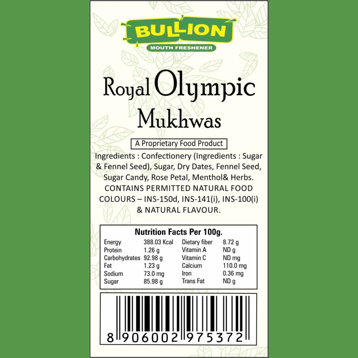 Bullion Royal Olympic Mukhwas
