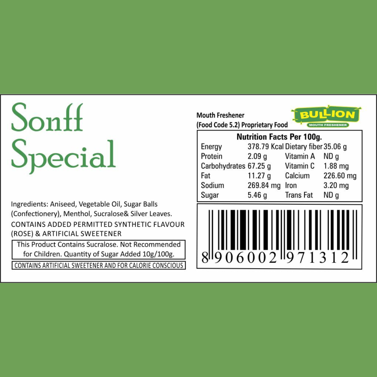 Bullion Sonff Special