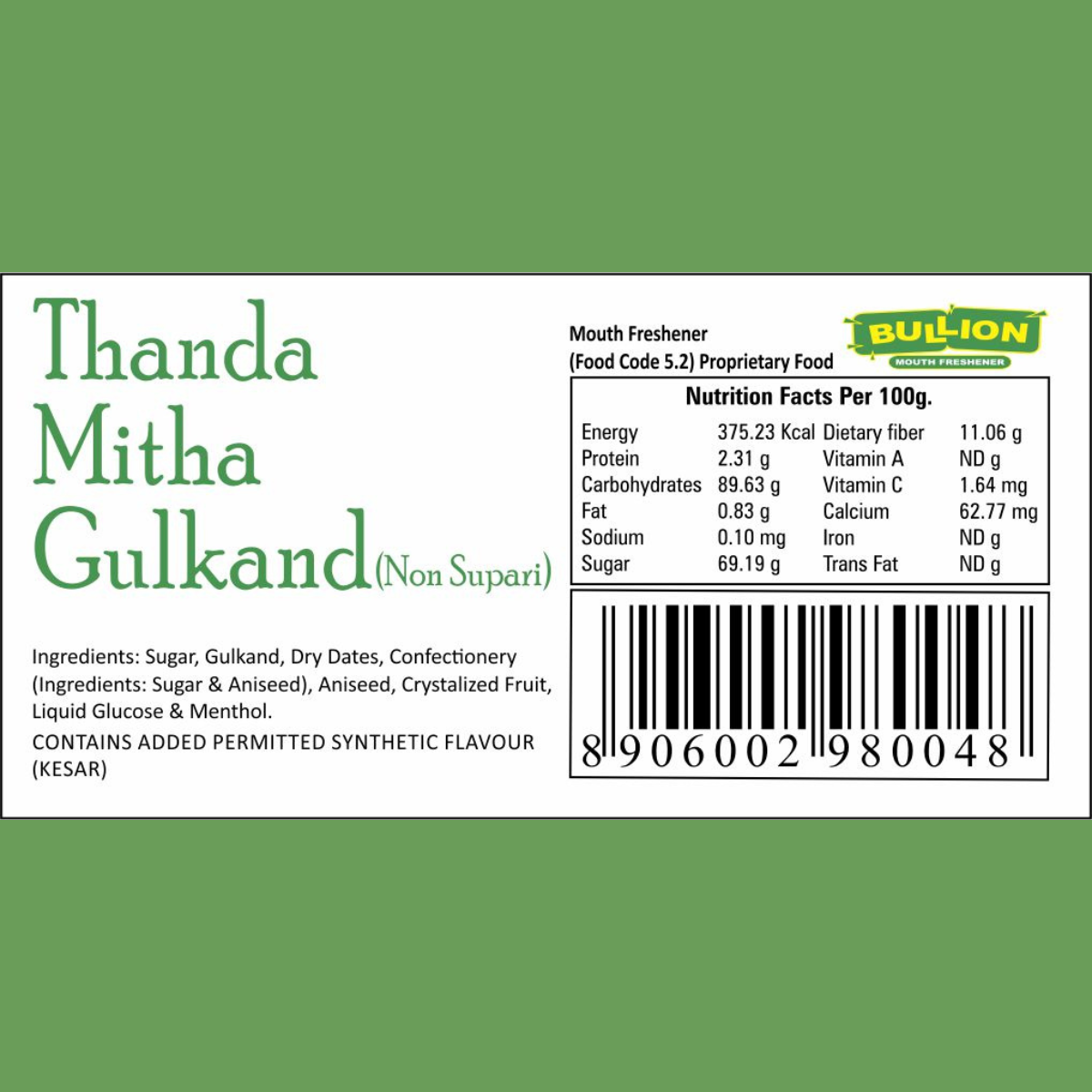 Bullion Thanda Mitha Gulkand