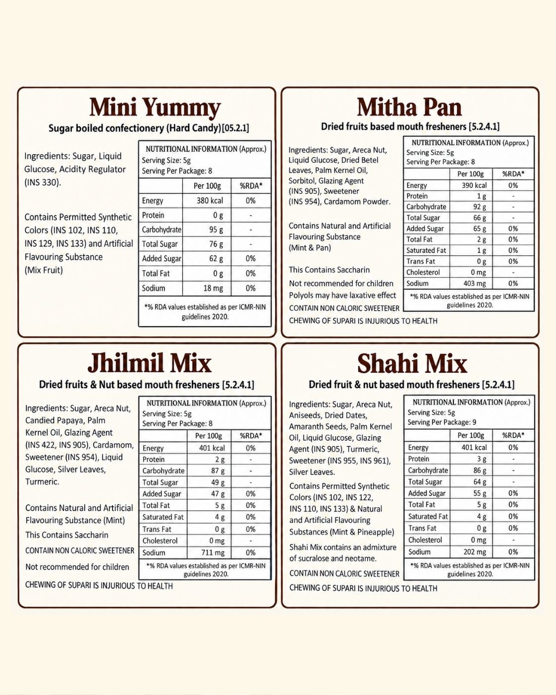 Dizzle Uphaar - 12 PC SMALL JARS