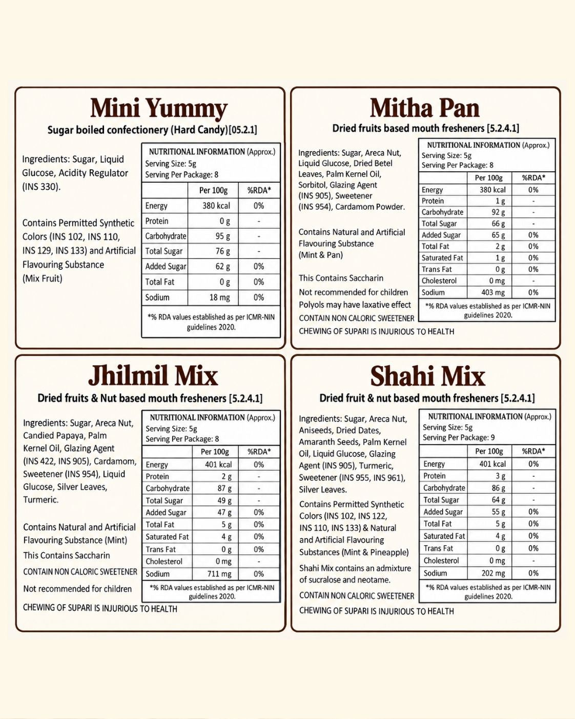 Dizzle Uphaar - 12 PC SMALL JARS